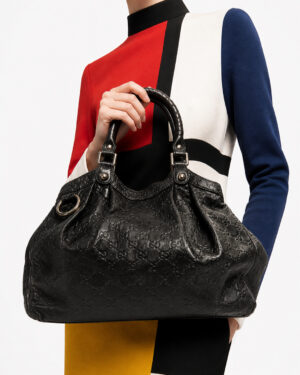Alternative view of Gucci Sukey Medium GG Guccissima Nero