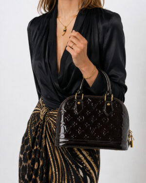 Alternative view of Louis Vuitton Alma BB Vernice Amaranto