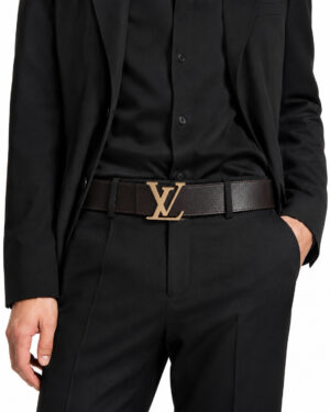 Alternative view of Louis Vuitton Cintura Initiales Pelle Marrone