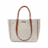 Michael Kors Harper Shopper Medium Logata Marrone