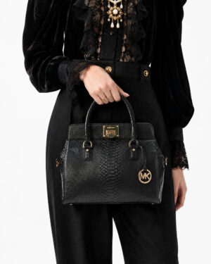 Alternative view of Michael Kors Astrid Shopper Medium Pitone Nera