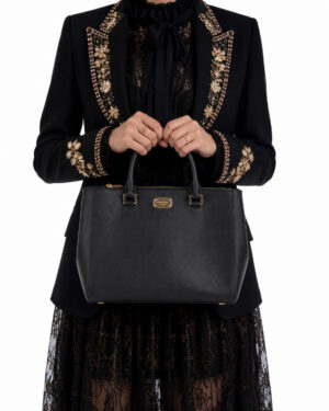 Alternative view of Michael Kors Tote Kellen Medium Saffiano Nero