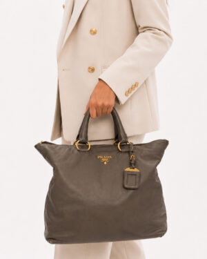 Alternative view of Prada Shopper Vertical Medium Fango