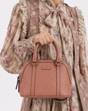 Alternative view of Gucci Dome Small Microguccissima Rosa