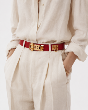 Alternative view of Hermès Cintura Collier De Chien 50 Rouge Rossa