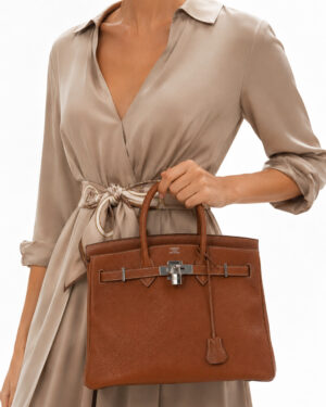 Alternative view of Hermès Sac Birkin 35 Togo Gold
