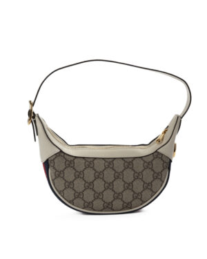 Gucci Ophidia Mezzaluna GG Supreme Bianco