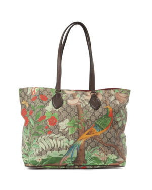 Gucci Shopper Medium Tian GG Supreme Marrone