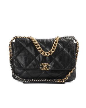 Chanel 19 Flap Maxi Trapuntata Nera
