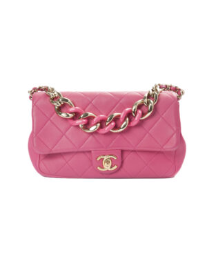 Chanel 23 Flap Chain Timeless Rosa