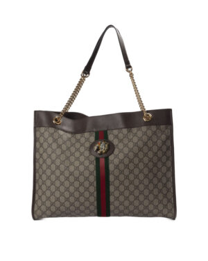 Gucci Shopper Rajah Large GG Supreme Marrone