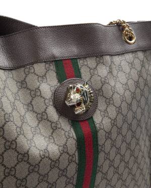 Alternative view of Gucci Shopper Rajah Large GG Supreme Marrone