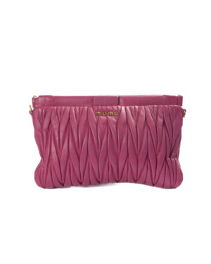 Miu Miu Pochette Small Matelassè Rosa