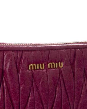 Alternative view of Miu Miu Pochette Small Matelassè Fucsia
