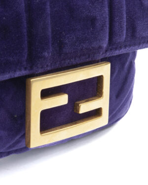 Alternative view of Fendi Baguette Mini Velluto FF Viola