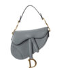Dior Saddle Mini Granulata Azzurro Polvere