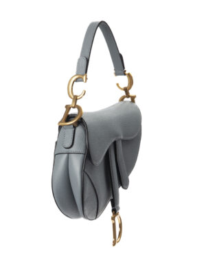 Alternative view of Dior Saddle Mini Granulata Azzurro Polvere