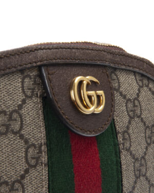 Alternative view of Gucci Tracolla Dome Ophidia Web GG Supreme Marrone