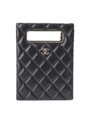 Chanel Evening Box Bag Mini Trapuntata Nera