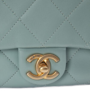 Alternative view of Chanel Flap In The Loop Mini Timeless Azzurra