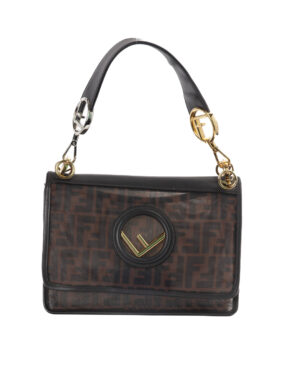 Fendi Kan I Medium FF Rete Marrone