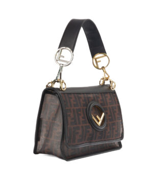 Alternative view of Fendi Kan I Medium FF Rete Marrone