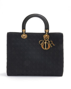 Dior Lady Vintage Large Tessuto Nero