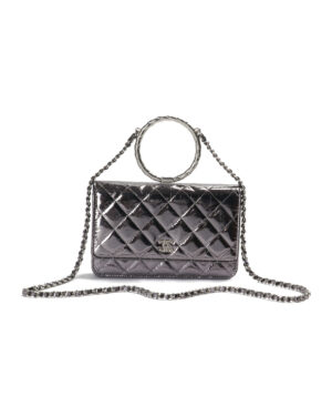 Chanel Wallet On Chain Handle Metallizzata Argento