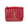 Saint Laurent Viky Large Trapuntata Vernice Rossa
