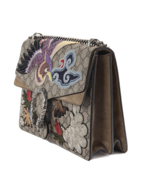 Alternative view of Gucci Dionysus Birds Large GG Supreme Beige