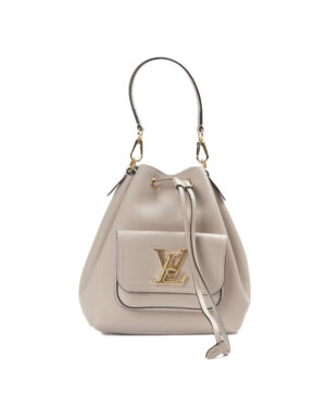 Louis Vuitton Bucket LockMe MM Taurillon Rosa