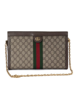 Gucci Pochette Ophidia Large GG Supreme Marrone