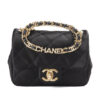 Chanel Mini Square Handle Timeless Raso Nero