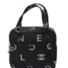 Chanel Tote Logo Print Small Denim Nero