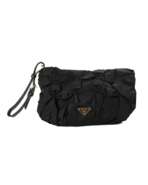 Prada Pochette Origami Small Nylon Nera