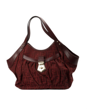 Fendi Shopper Chef Hobo Medium FF Logomania Rossa