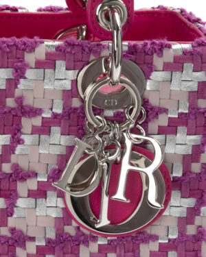 Alternative view of Dior Lady Medium Tweed Tricolor Fucsia