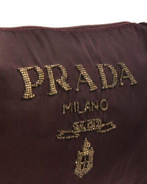 Alternative view of Prada Pochette Zip Medium Logo Nylon Viola