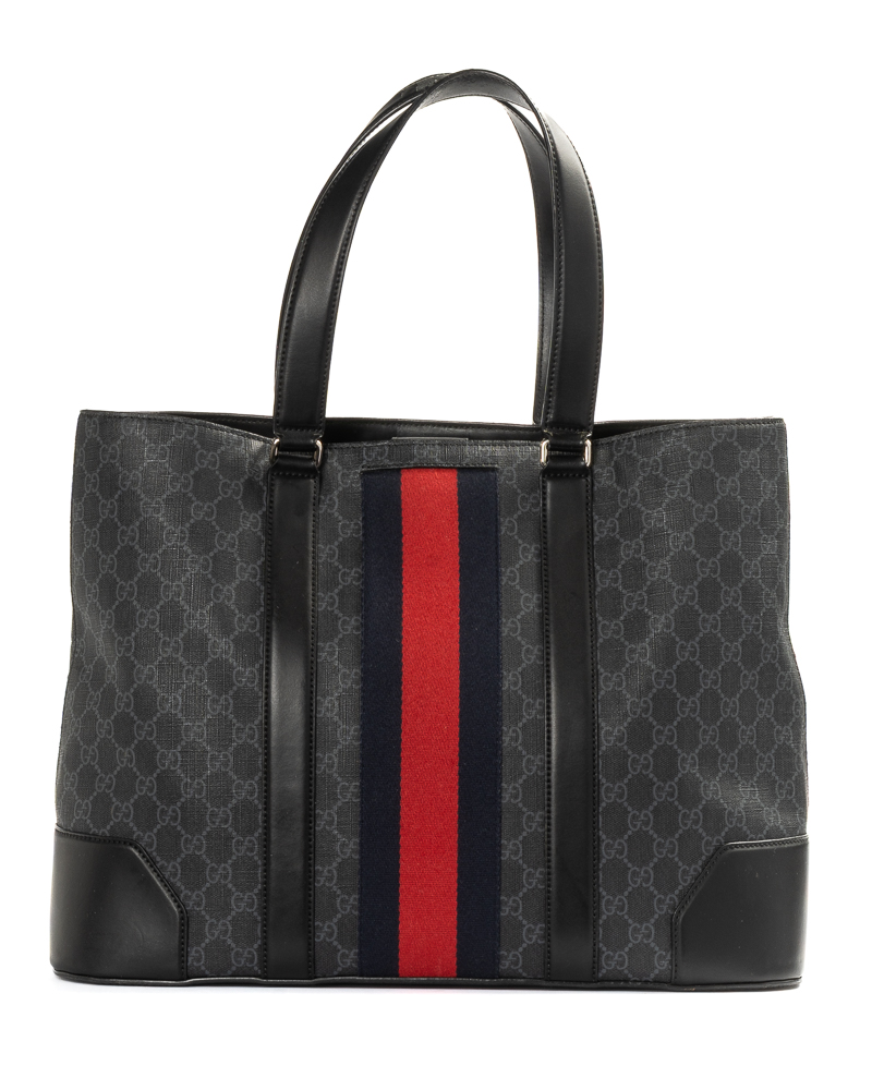 Gucci Tote Large Web GG Supreme Blu