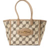 Elisabetta Franchi Shopper Large Canvas Cipria