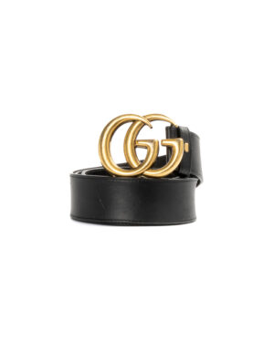 Gucci Cintura GG Marmont Nera