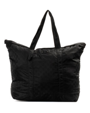 Gucci Tote Vertical Large Nylon GG Supreme Nero