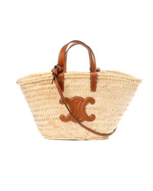 Celine Triomphe Small Rafia Beige