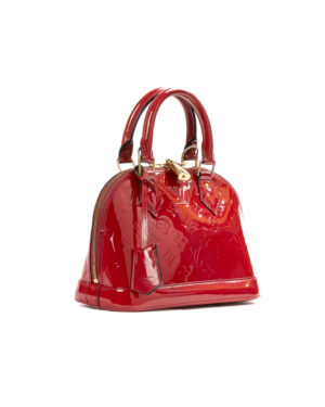 Alternative view of Louis Vuitton Alma BB Vernice Rossa Ciliegia