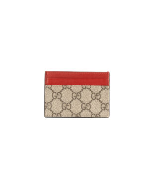 Gucci Portacarte GG Supreme Rosso