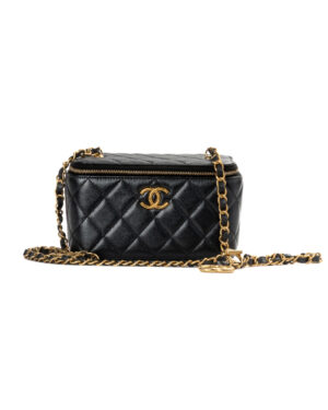 Chanel Trendy CC Vanity Timeless Metallizzato Nero