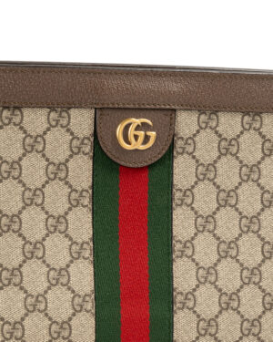 Alternative view of Gucci Pochette Ophidia Large GG Supreme Marrone