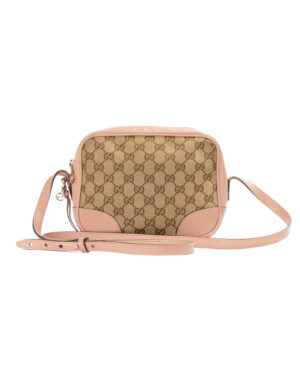 Gucci Bree Camera Bag Small GG Supreme Rosa