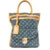 Louis Vuitton Sac Plat MM Monogram Denim Azzurro