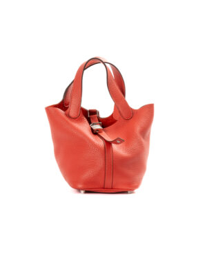 Hermès Sac Picotin Lock 18 Togo Rouge Pivoine